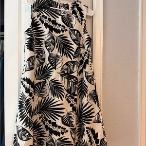 27 miles palm print dress